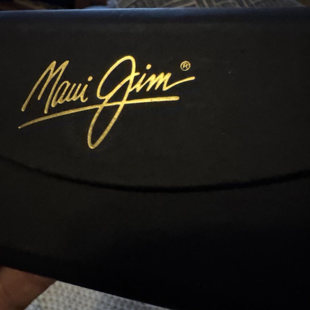 Maui Jim Trifold Sunglasses / Eyeglasses Case 6" Black Gold Magnetic Close - Picture 6 of 6